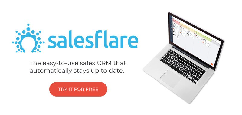 obtenha o Salesflare CRM com painéis de vendas integrados