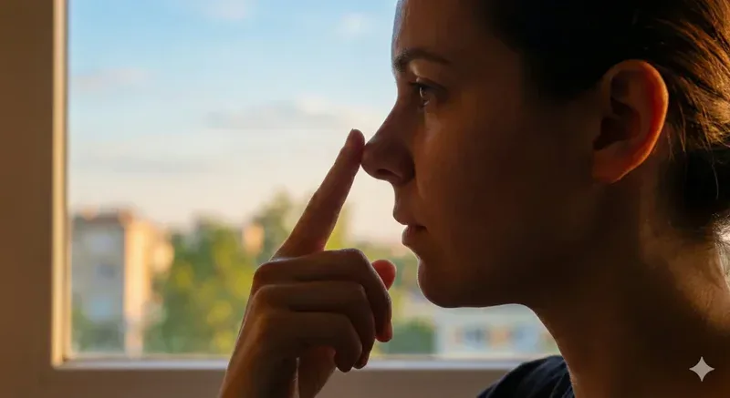 silhouette profile scooped nose color