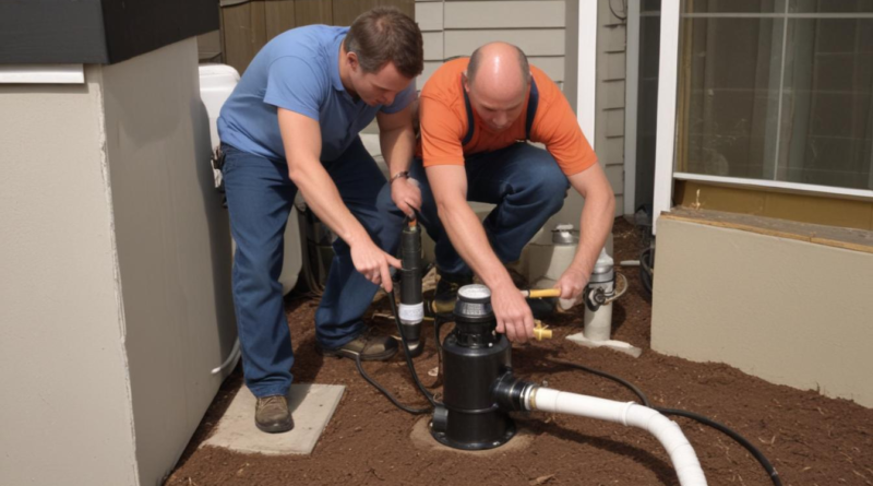 how to install a pump in a residential system