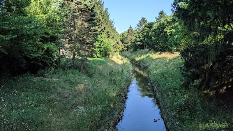 A stream in Denver, Colorado in June during AWWA ACE 19, where water professionals gathered to discuss water reuse and recycling among other topics.