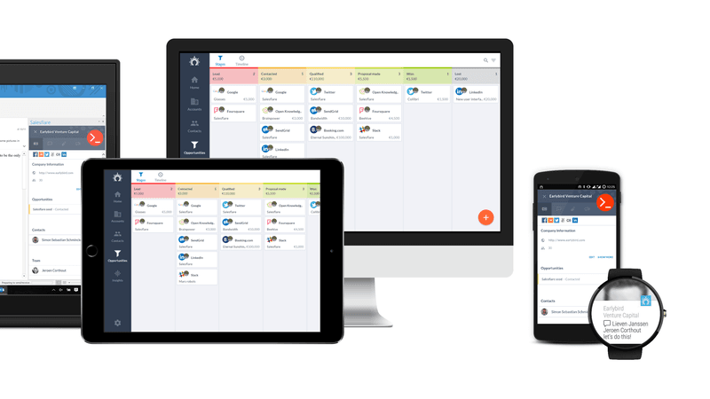 a simple CRM works the same on every device