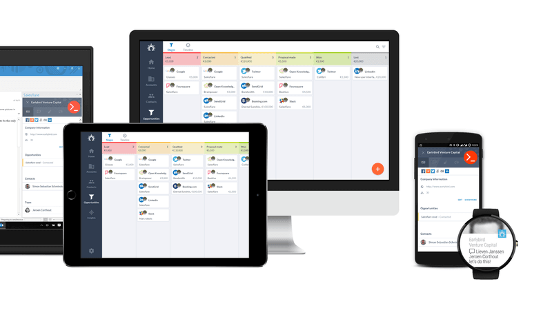 een eenvoudig CRM werkt op elk apparaat hetzelfde