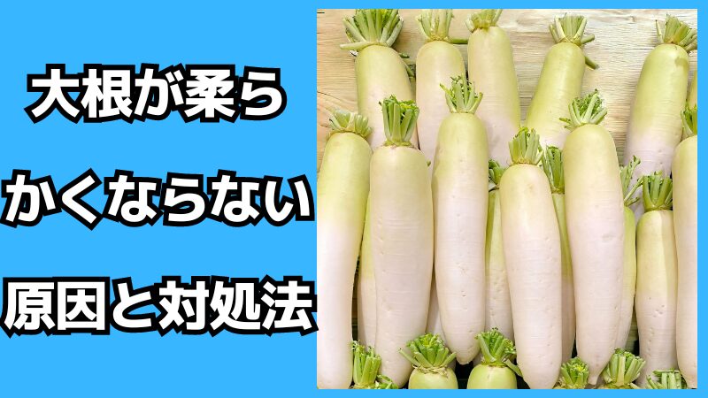 大根が柔らかくならない原因と対処法