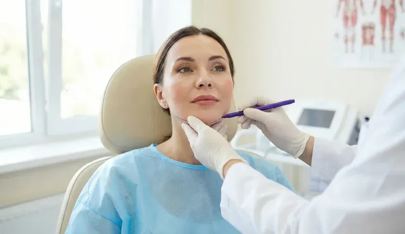 facelift consultation marking