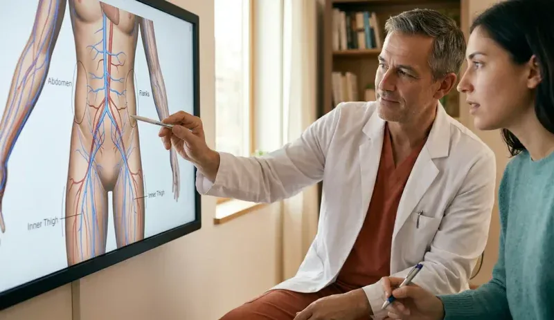anatomical explanation liposuction 3d model
