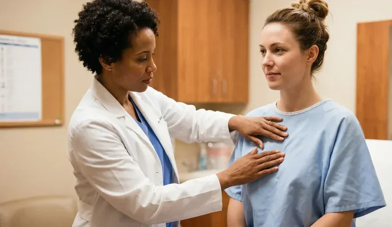 clinic examination breast implants