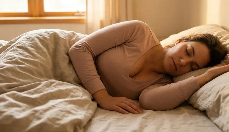 sleeping woman breast implants