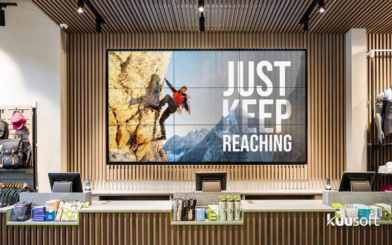 Retail digital signage_video wall