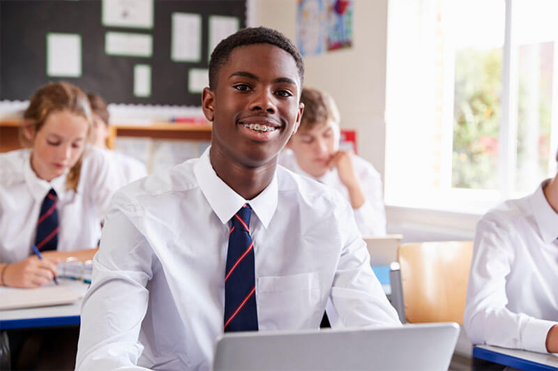 Boy On Computer