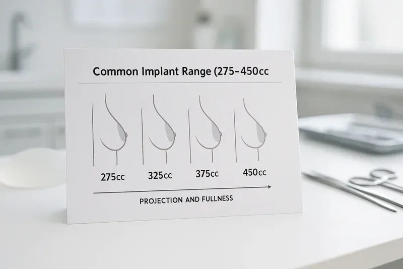 different breast implant sizes