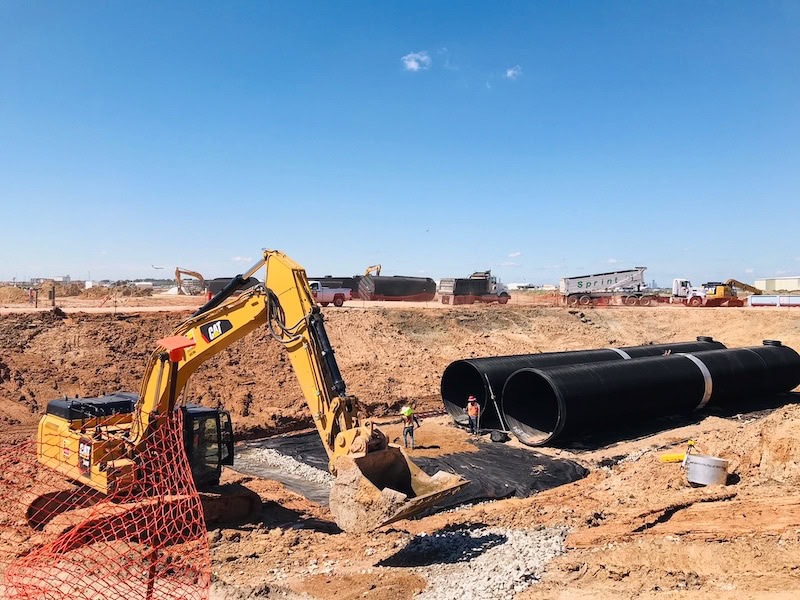 The longer lengths of the DuroMaxx® SRPE tank system allowed for a quick and efficient installation.
