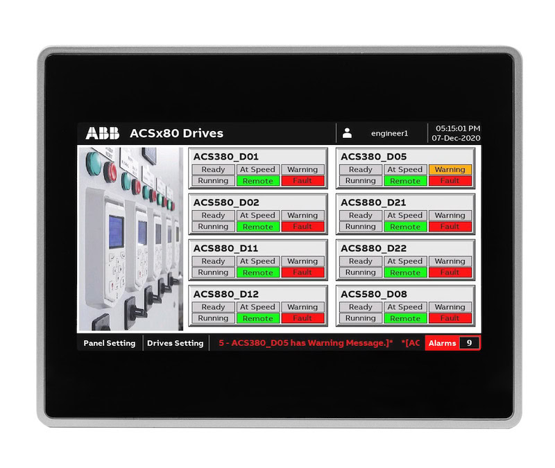 New ABB HMI and Drive Faceplates Provide Clear and Comprehensive Views into Automation Systems
