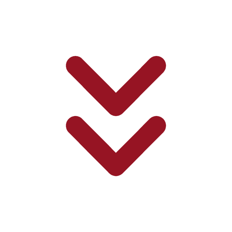 A red background with a white arrow on it, perfect for the Polish Breakfast Cookbook.