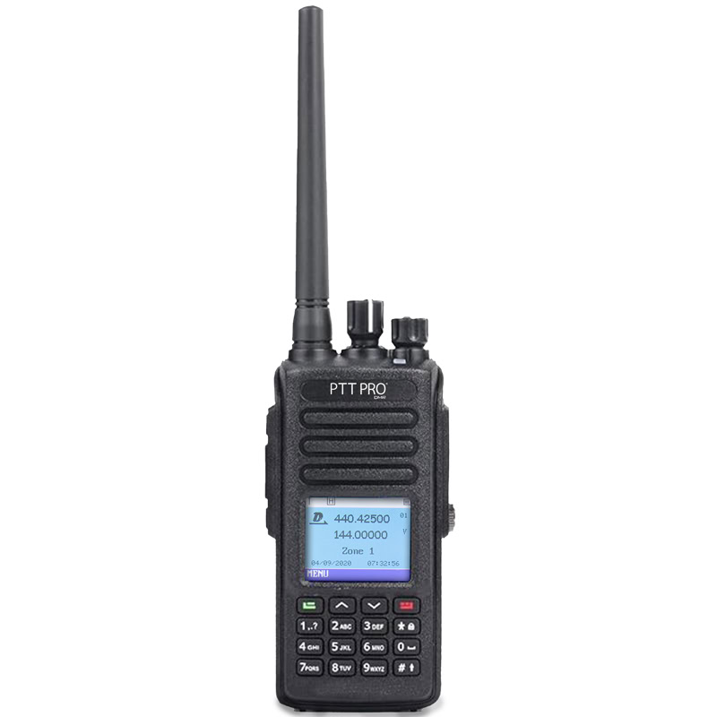 Radio Híbrido DMR6000 con pantalla LCD color.