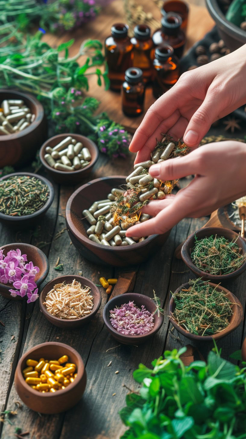 Pr&eacute;paration de plantes m&eacute;dicinales