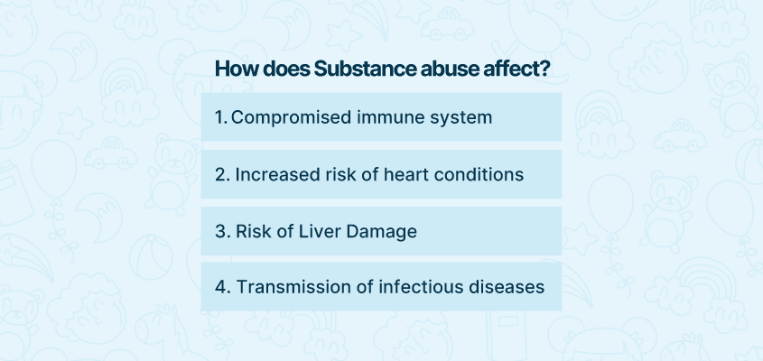 How does Substance abuse affect?