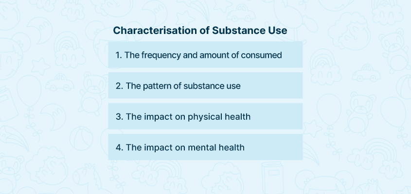Characterisation of substance use 
