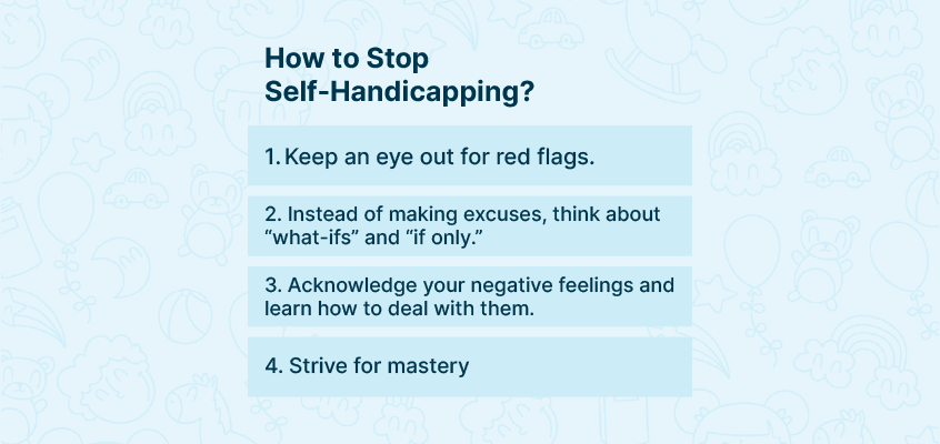 Ways to stop self handicapping
