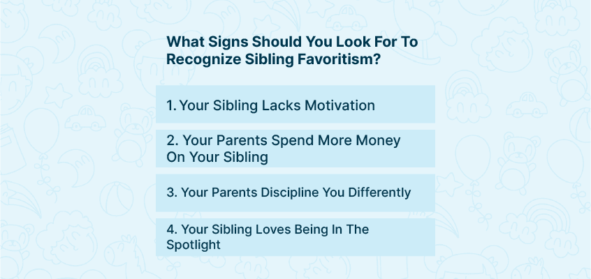4 signs of sibling favoritism