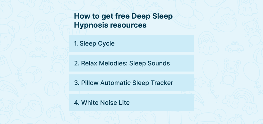 How to get free deep sleep hypnotic resources