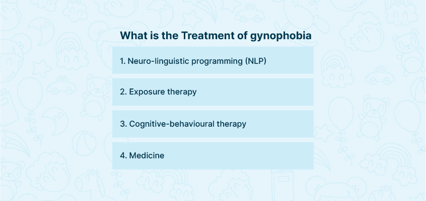 Treatment of gynophobia 