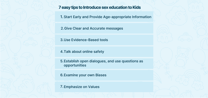 子どもに性教育を紹介する7つの簡単なヒント