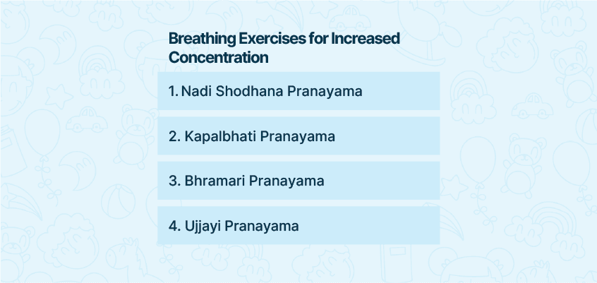 Ejercicio de respiración para la concentración.