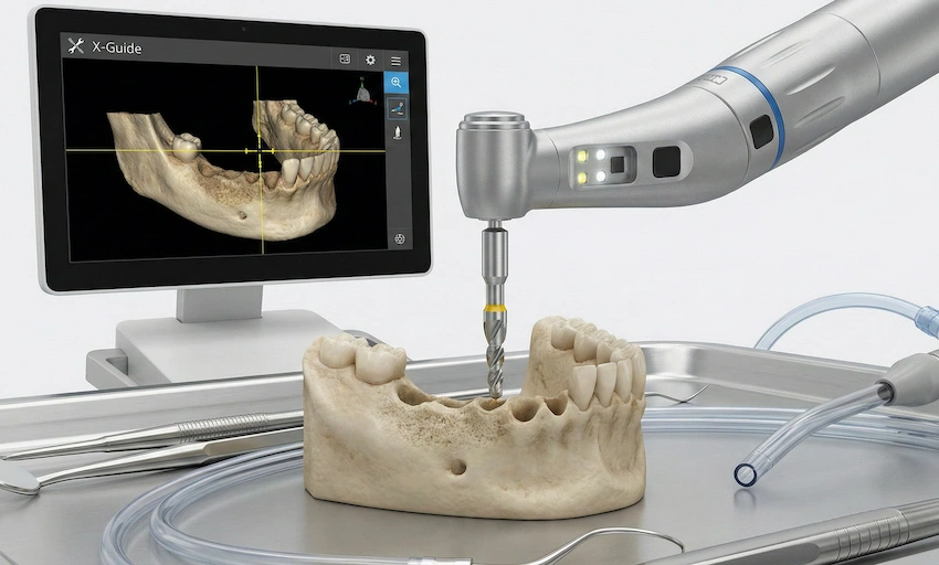 x guide 3d navigation implant placement precision