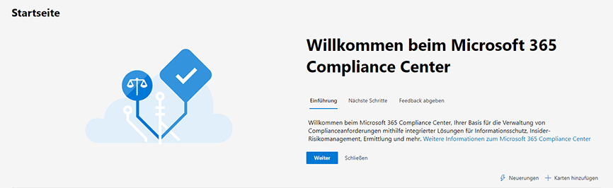 Microsoft 365 Compliance Center