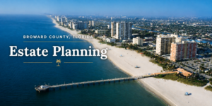Beachfront buildings in Broward County FL