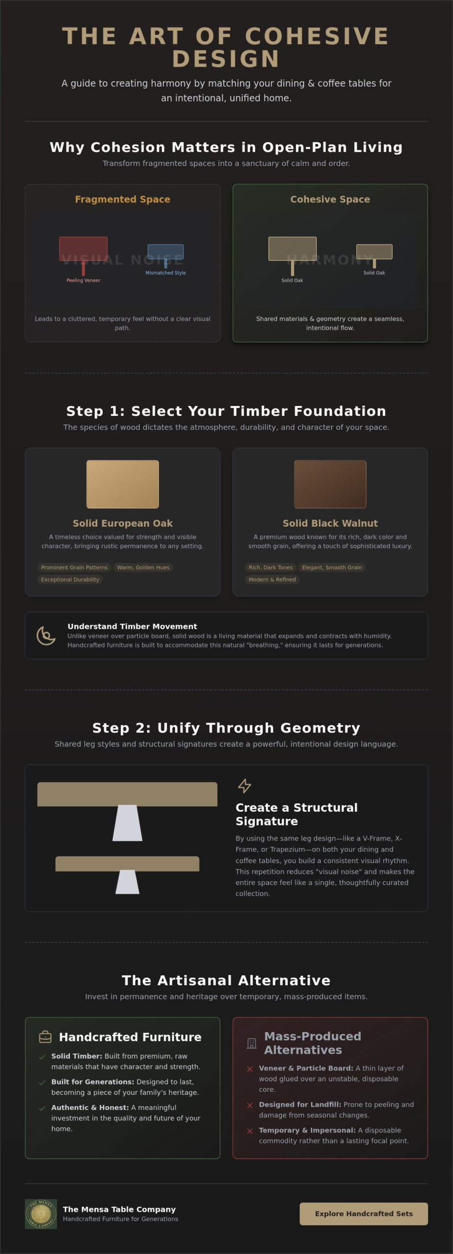 Matching Dining and Coffee Table Sets: A Guide to Cohesive Interior Design