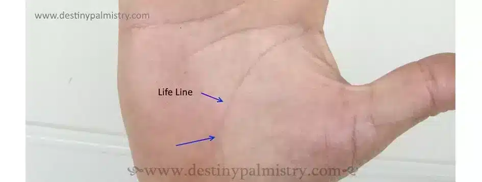 life line types, weird life line palms, strange life line on palm, meaning of life line