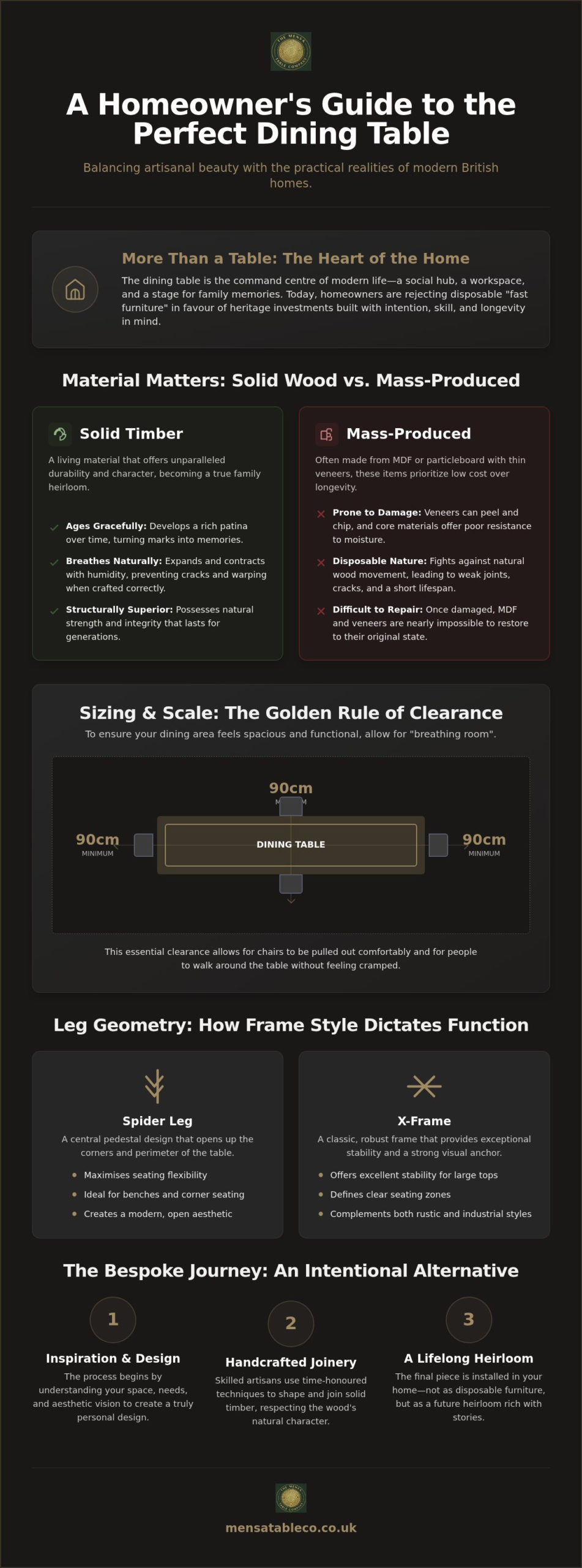 Choosing a Dining Table in the UK: The Ultimate Guide to Craftsmanship and Scale