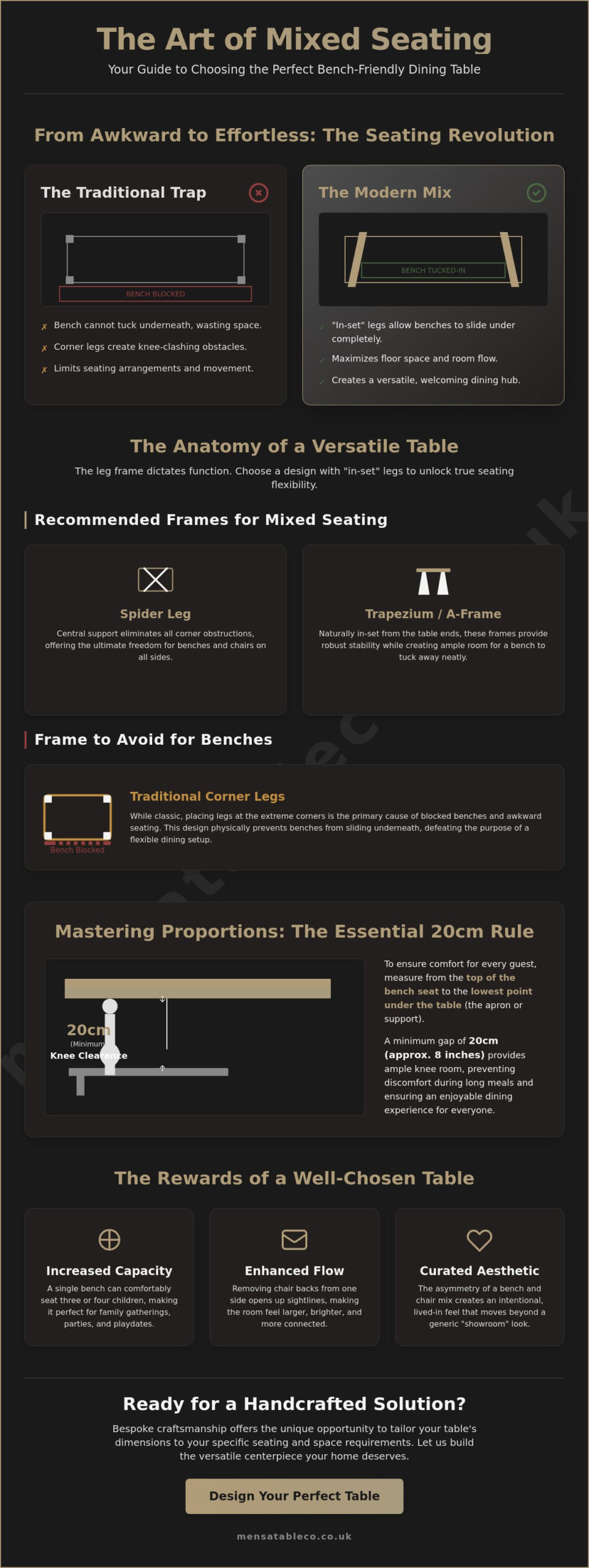 The Ultimate Dining Table for a Bench and Chair Mix: A Versatile Seating Guide