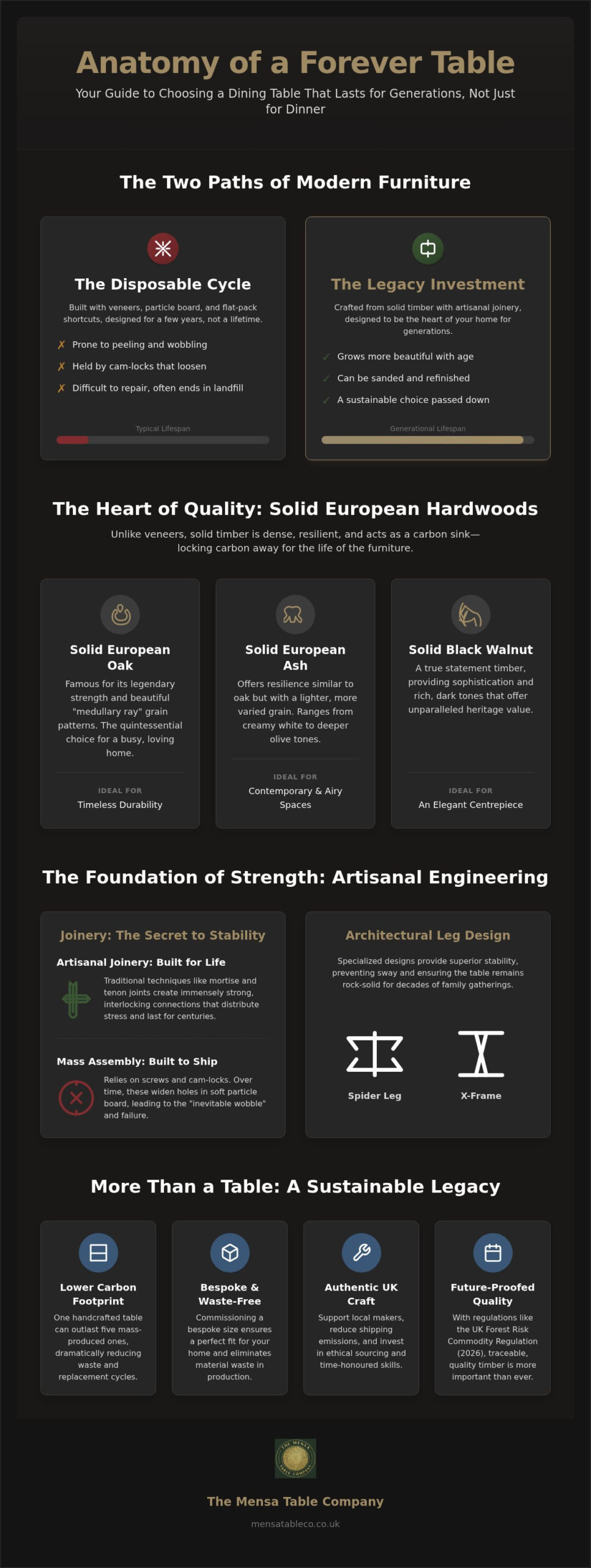 Long Lasting Dining Table UK: The 2026 Guide to Sustainable Heirloom Quality
