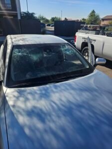 Definately a windshield replacement