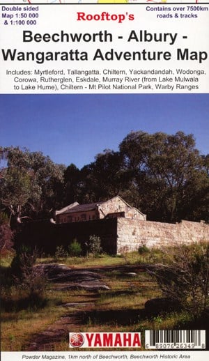 Rooftop Map Beechworth Alury Wangaratta Adventure