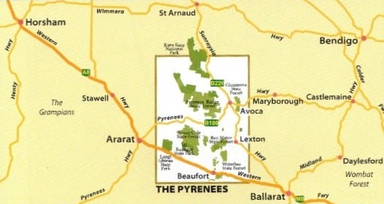 Merinides Map The Pyrenees Map Touring Guide Meridian - A.B.C. Maps