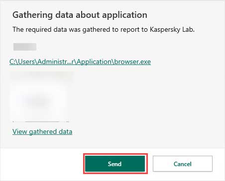 روی Send کلیک کنید.
