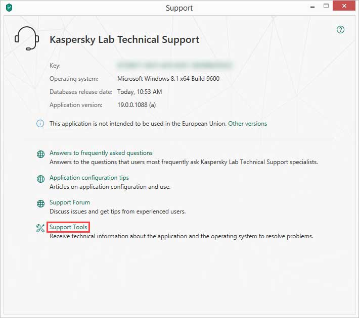 روی Support Tools کلیک کنید.