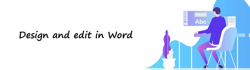 طراحی و ویرایش در word