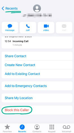 Block this Caller