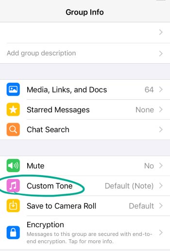 Custom tone را انتخاب کنید