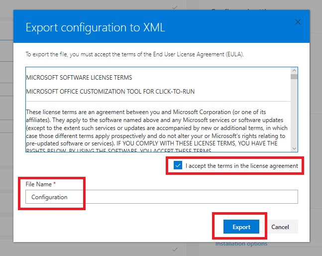 در بخش File Name کلمه Configuration را تایپ کنید