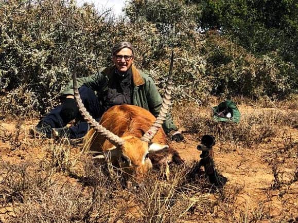 Armando was looking for a high-quality Lechwe, Nyala, Waterbuck, and Bushbuck trophies in a free-range environment Lechwe trophy shot on an African hunting trip