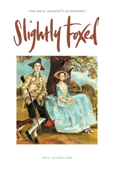 Cover artwork, John Holder, with apologies to Gainsborough - Slightly Foxed Issue 11 Toggle more sharing options John Holder was born in 1941 in Baldwell Ash, Suffolk, and studied at the Cambridge School of Art where he is now visiting lecturer in illustration. His work has been published in books and periodicals worldwide and he has exhibited his travel drawings in London and Dubrovnik.