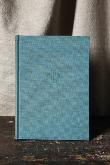Slightly Foxed Notebook, Duck-egg-Blue, Large