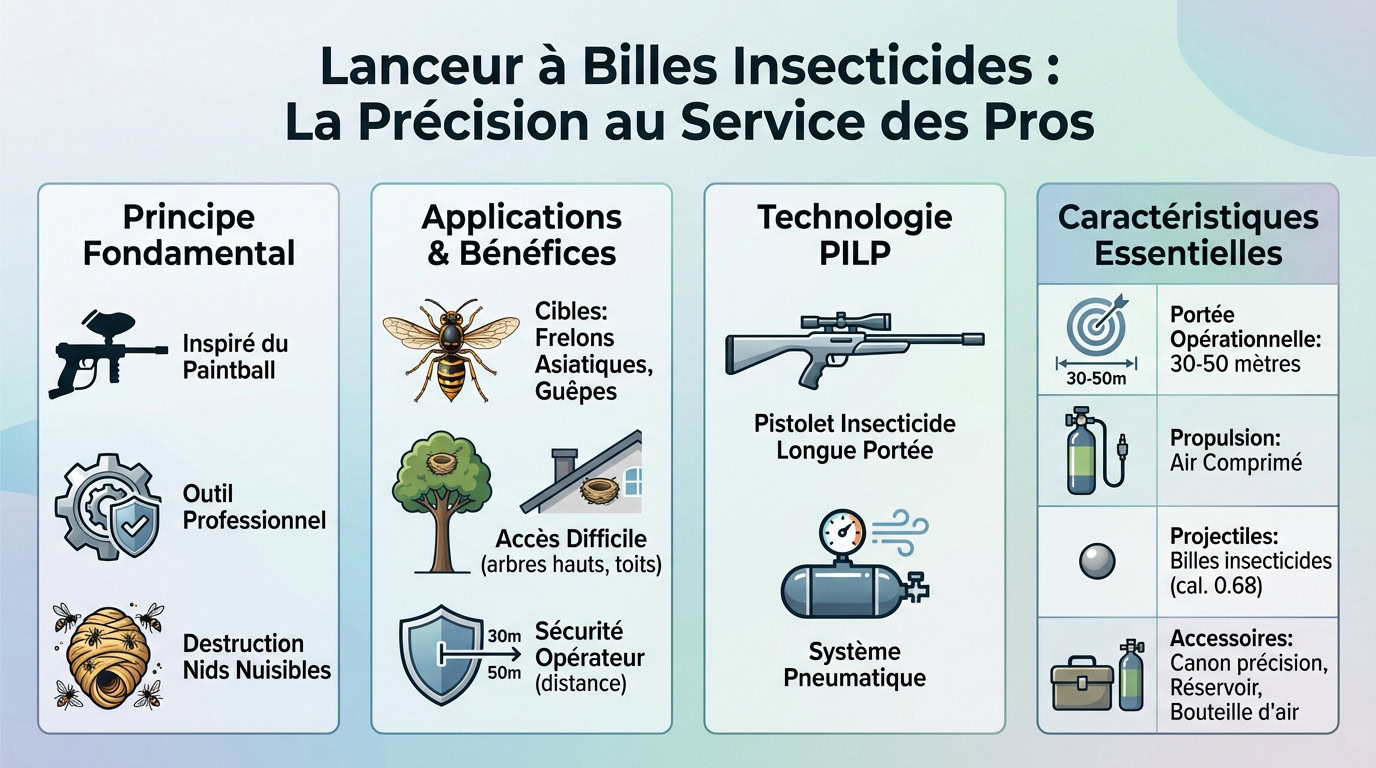 07dl7qbp lanceur a billes insecticides precision pro - Lanceur paintball insecticide : la solution pro anti-frelon
