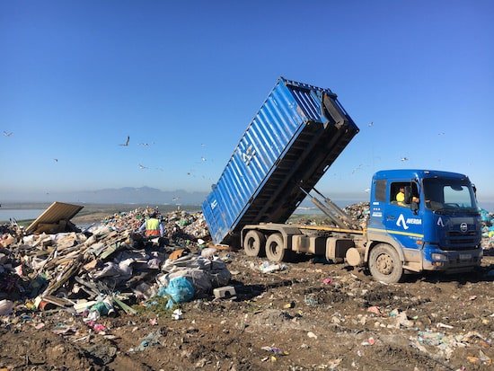 TruckOffloadingTrash | GREEN HOME Tip truck offload trash