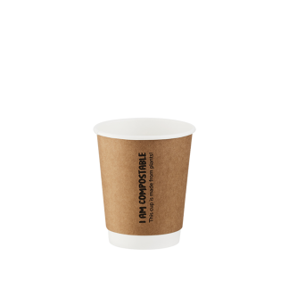 250ml Kraft Double Wall Printed Hot Cuppng 1